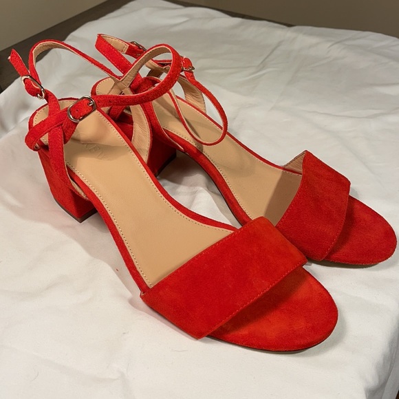 COPY - J Crew red block heels - new - Picture 5 of 6